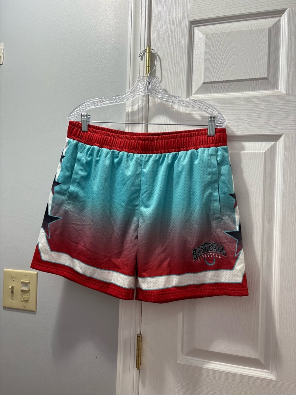 Baseball Lifestyle 101 Men’s Champion Star Shorts Size Large NWT